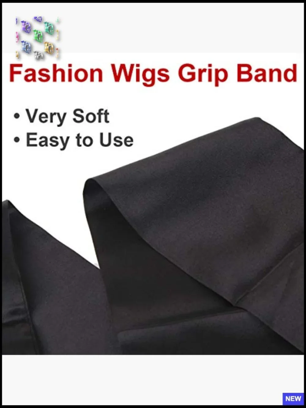 Satin Edge Scarf Non Slip Hair Wrap for Wigs Yoga Makeup Elegant Minimal